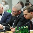 Posłowie Konfederacji: Janusz Korwin-Mikke, Grzegorz Braun i Jakub Kulesza