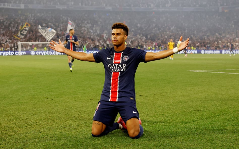 Finał Ligi Mistrzów PSG - Inter. Desire Doue asystował przy pierwszej bramce, a potem strzelił drugą