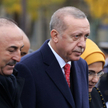 Szef MSZ Turcji Mehmet Cavusoglu i prezydent Turcji Recep Tayyip Erdogan