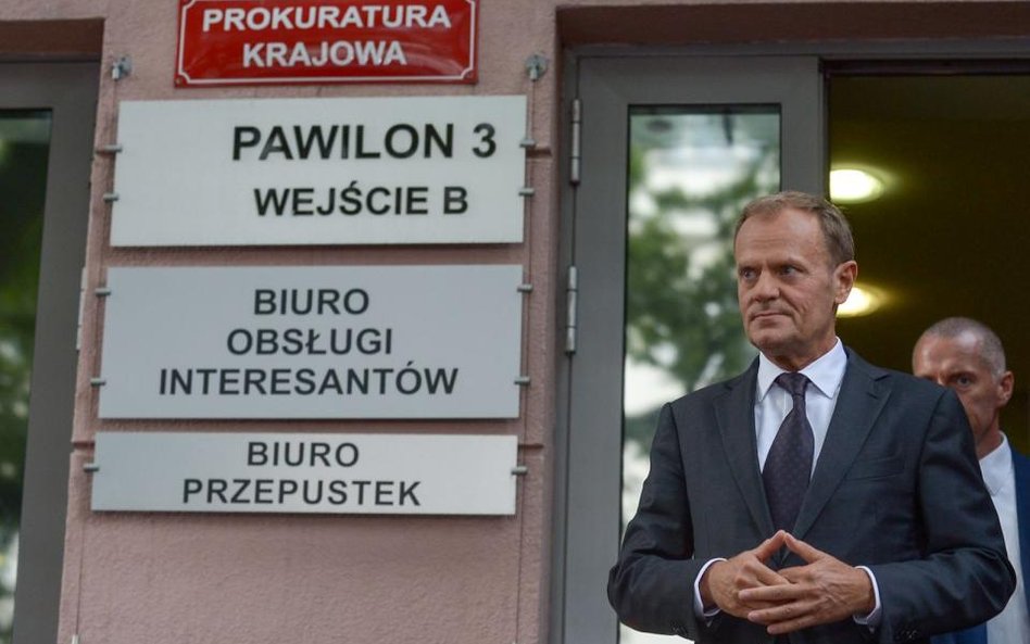 Przesłuchanie Donalda Tuska trwało ponad osiem godzin.