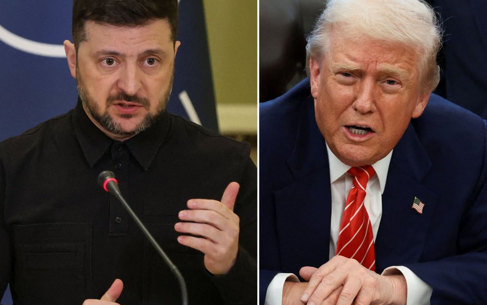Wołodymyr Zełenski i Donald Trump