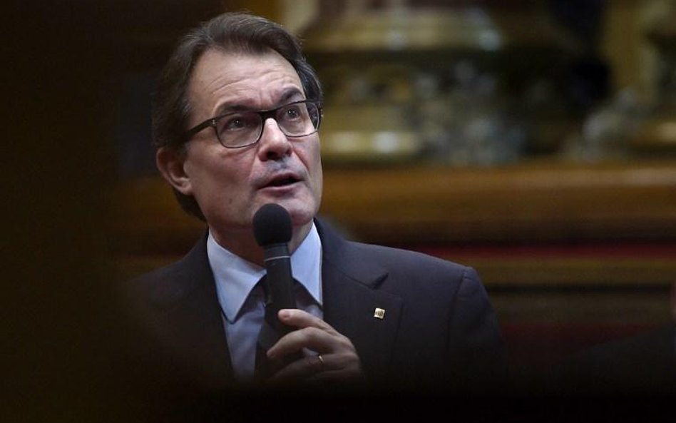 Prezydent rządu Katalonii Artur Mas