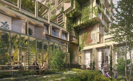 Budynek o nazwie „Proto-ZOÖP Zeeburg” to wspólny projekt biura architektonicznego VenhoevenCS i prac