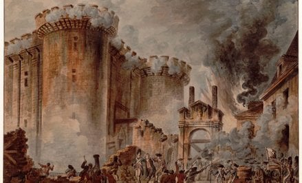 Jean-Pierre Houël, „Zdobycie Bastylii, 14 lipca 1789 r.”