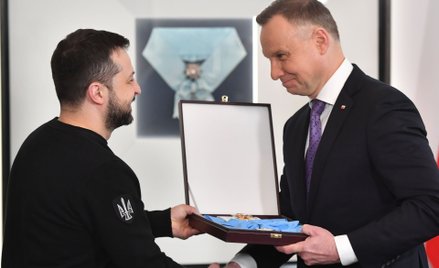 Wołodymyr Zełenski otrzymał Order Orła Białego od Andrzeja Dudy