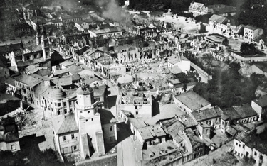 Zbombardowany przez Niemców Wieluń