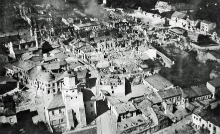 Zbombardowany przez Niemców Wieluń