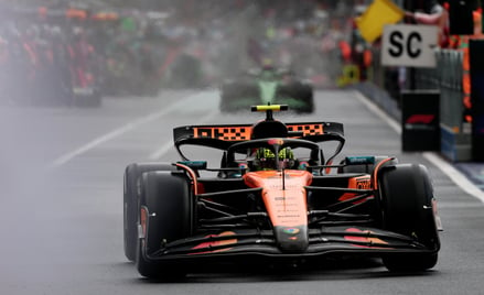 Lando Norris za kierownicą bolidu McLaren