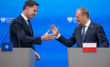 Sekretarz generalny NATO Mark Rutte i polski premier Donald Tusk