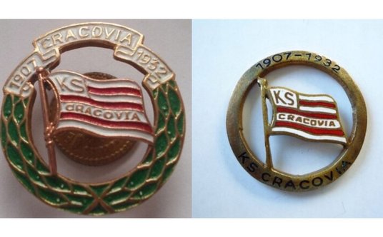 Odznaki okolicznościowe z okazji 25-lecia KS Cracovia