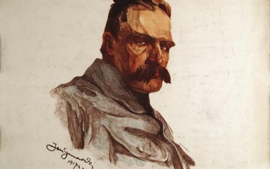 Jan Gumowski „Komendant Józef Piłsudski”. Autolitografia, 1917 r.