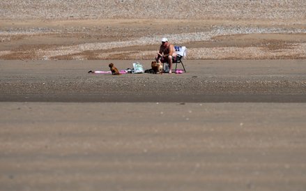 Camber Sands, południowa Anglia