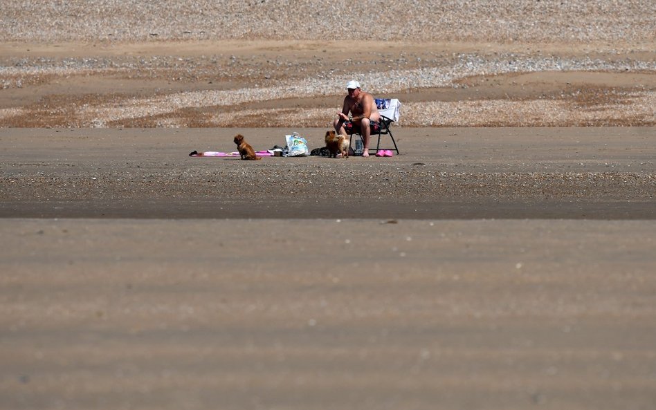Camber Sands, południowa Anglia