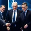 Sławomir Ziegert, prezes Biotonu (od prawej), i Ryszard Krauze, pośrednio główny akcjonariusz tej sp