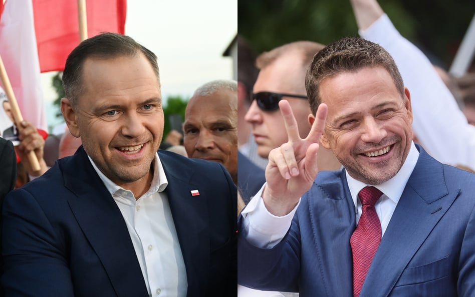 Karol Nawrocki i Rafał Trzaskowski