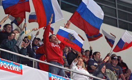 Kibice reprezentacji Rosji