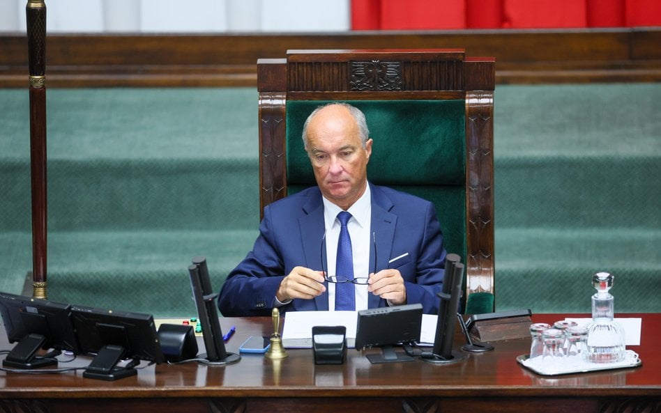 Włodzimierz Czarzasty w trakcie przewodniczenia obradom Sejmu