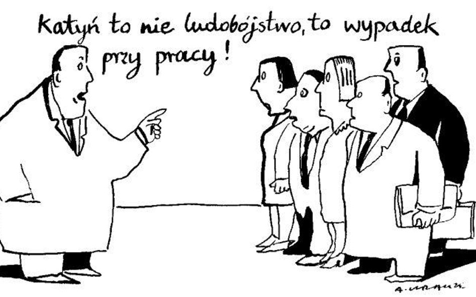 Komentarz rysunkowy. Wypadek przy pracy