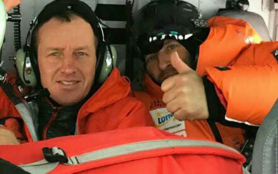 Denis Urubko (z lewej) i Adam Bielecki