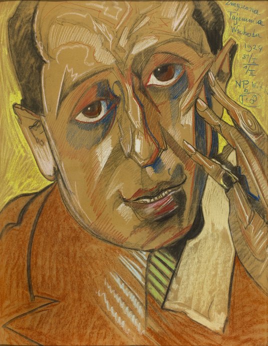 Stanisław Ignacy Witkiewicz, „Portret Leona Reynela. Zmęczona Tajemnica Wschodu”, pastel z 1924 r.