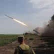 Ukraińska artyleria na pozycjach ogniowych