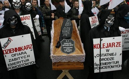 Strajk kolejarzy, Warszawa, grudzień 2008