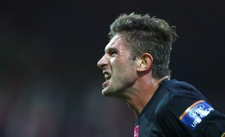 Edgar Cani strzelił dwa gole dla Polonii w ostatnim meczu ligowym wygranym z Podbeskidziem 2:1