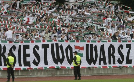 Kibice Legii w Lipawie
