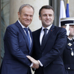 Donald Tusk i Emmanuel Macron