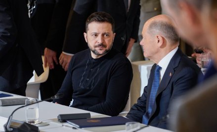 Wołodymyr Zełenski i Olaf Scholz