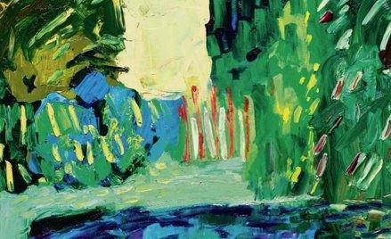 Przedsiębiorca Krzysztof Musiał organizuje plenery i wystawy dla najmłodszych artystów. Tu obraz „Ba