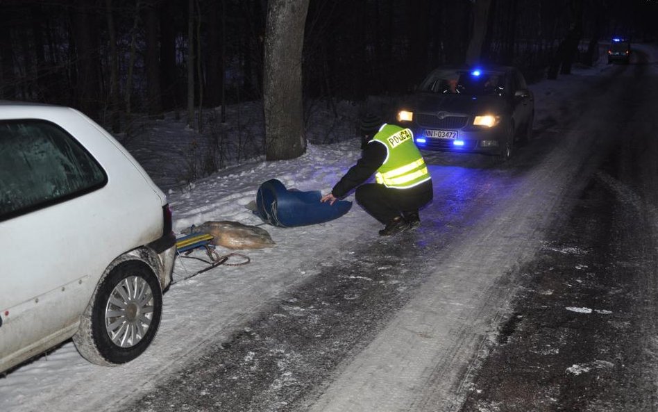 Tragiczny finał kuligu. Na zakręcie ostatnia para wypadła z drogi i uderzyła w drzewo. Dwie nastolat