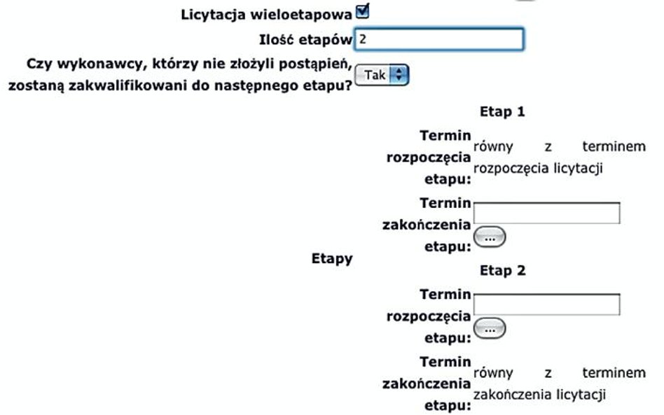 Kto przejdzie do następnego etapu składania ofert