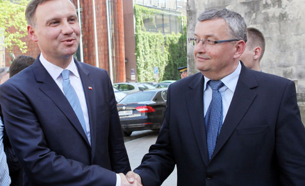 Minister Adamczyk z prezydentem Andrzejem Dudą