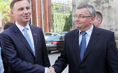 Minister Adamczyk z prezydentem Andrzejem Dudą