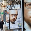Plakaty wyborcze partii premiera Arsenija Jaceniuka, który i po wyborach może być szefem rządu