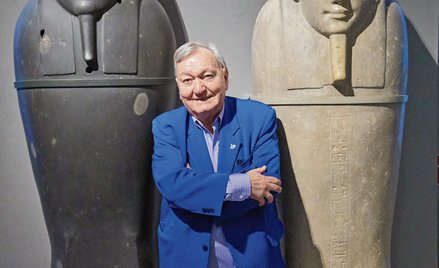 Erich von Däniken w Muzeum Historii Naturalnej w Wiedniu, dokąd przyjechał z wykładem „Czy wszystko 