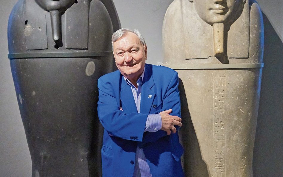 Erich von Däniken w Muzeum Historii Naturalnej w Wiedniu, dokąd przyjechał z wykładem „Czy wszystko 