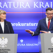 Rzecznik prasowa Prokuratora Generalnego Anna Adamiak (L) i rzecznik Prokuratury Krajowej Przemysław