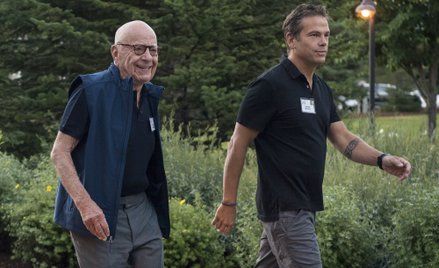 Od lewej: Rupert Murdoch i Lachlan Murdoch.