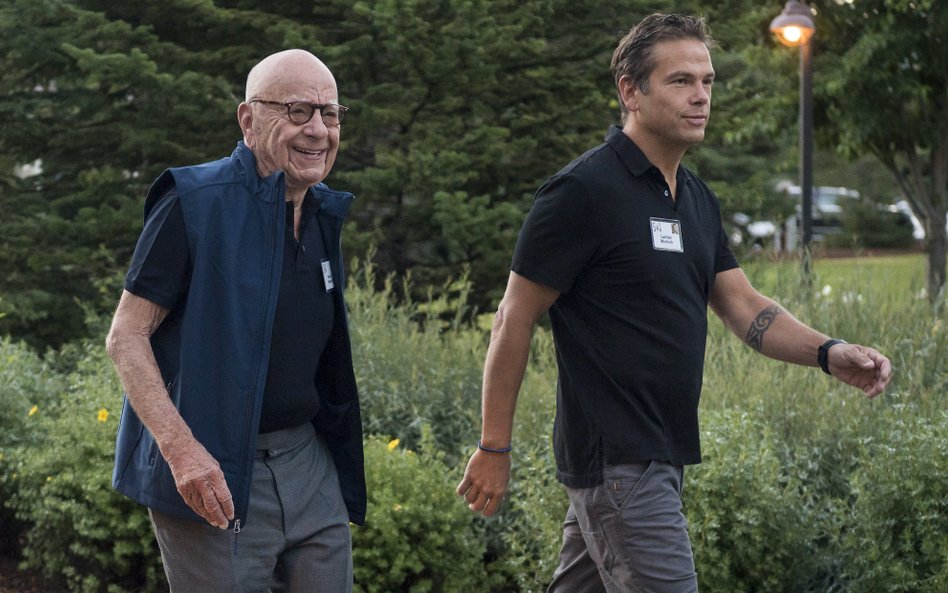 Od lewej: Rupert Murdoch i Lachlan Murdoch.