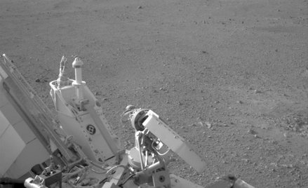 Jedno ze zdjęć z łazika Curiosity