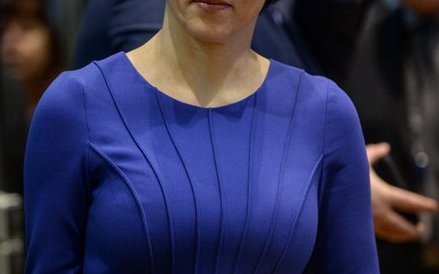 Małgorzata Zaleska podczas Nadzwyczajnego Walnego Zgromadzenia GPW