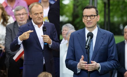 Donald Tusk i Mateusz Morawiecki