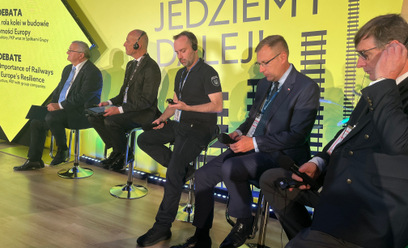 Od lewej: Andrzej Adamczyk, Carlo M. Borghini, Ołeksandr Werstowski, Maciej Małecki i Krzysztof Mami