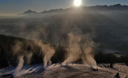 Polskie Koleje Linowe puściły w ruch armatki śnieżne