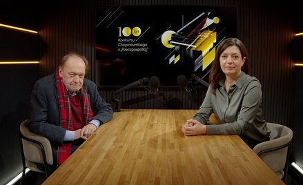zdjęcie  z Jerzym Kisielewskim, dziennikarzem radiowym i telewizyjnym