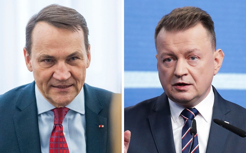 Minister spraw zagranicznych Radosław Sikorski i były minister obrony narodowej Mariusz Błaszczak