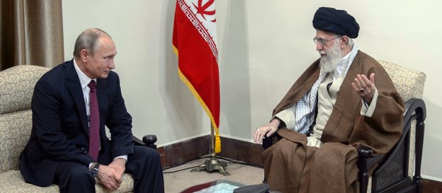 Władimir Putin i Ali Chamenei, fotografia z 2017 r.