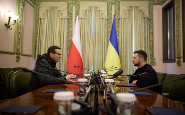 Wizyta premiera Mateusza Morawieckiego w Kijowie w rocznicę rosyjskiej inwazji na Ukrainę, 24 lutego
